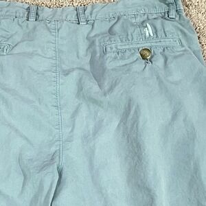 Johnnie-O Mens Sz 34 Stretch Chino Shorts Blue Surf Casual Golf‎ Wear Cotton